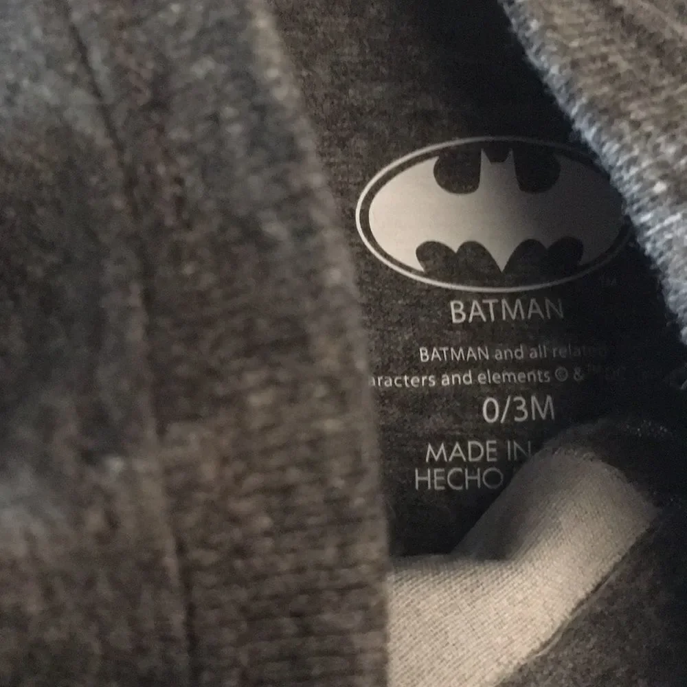 Batman Shirt 0-3 months Batman Onesie 3-6 months